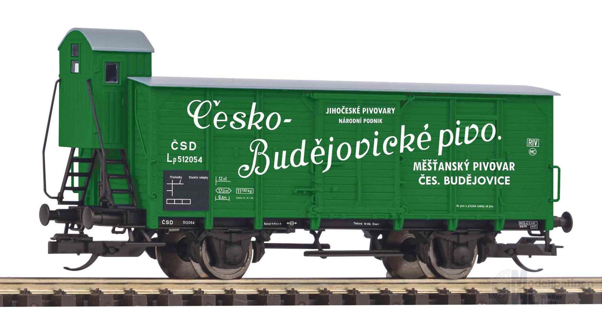 Piko 47778 - Güterwagen gedeckt CSD Ep.III mit Bremserhaus TT 1:120
