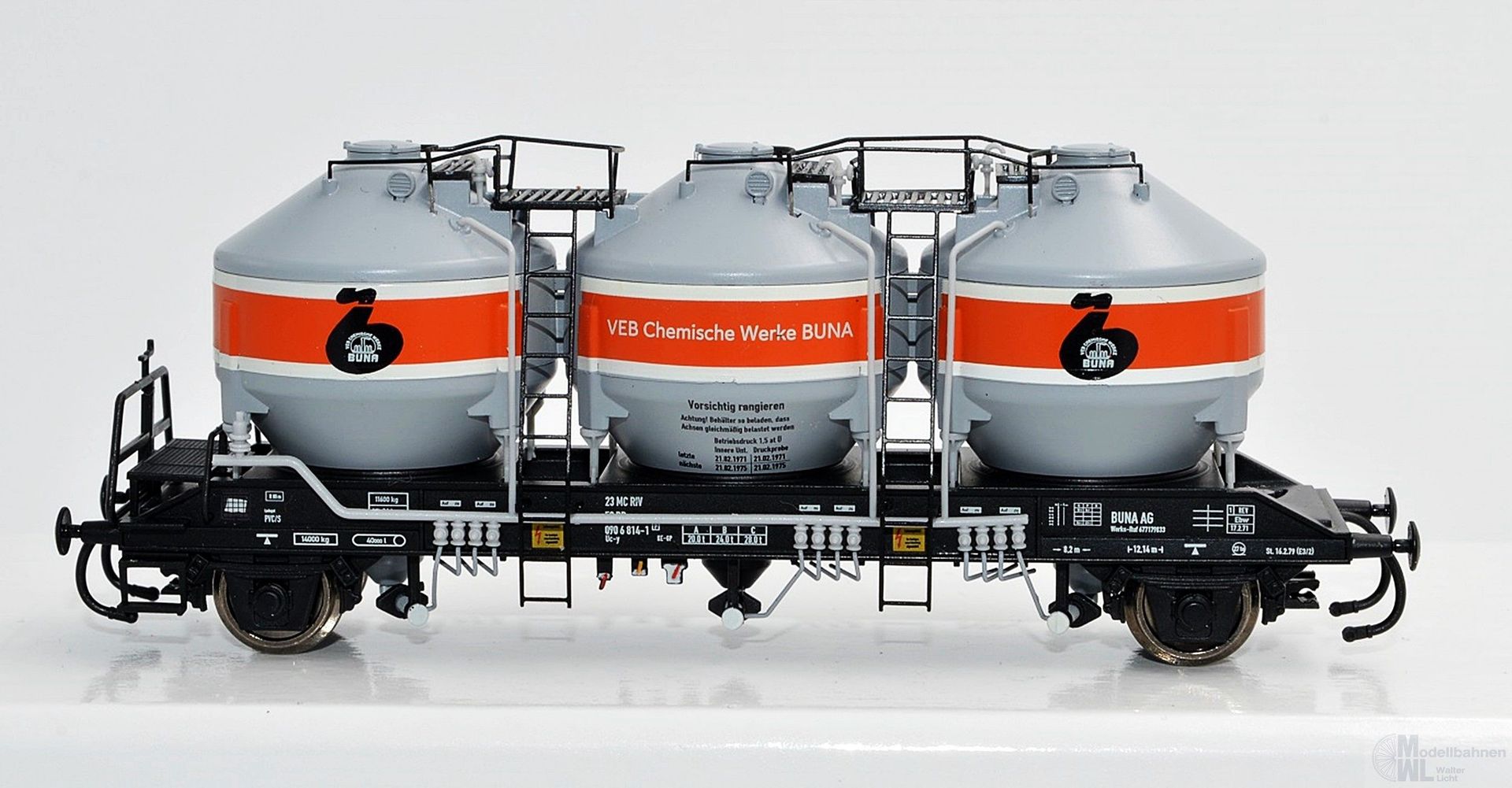 NPE NW22087 - Silowagen DR Ep.IV Uc-y DR Chemiewerke Buna H0/GL NPE NW22087 - Silowagen DR Ep.IV Uc-y DR Chemiewerke Buna H0/GL