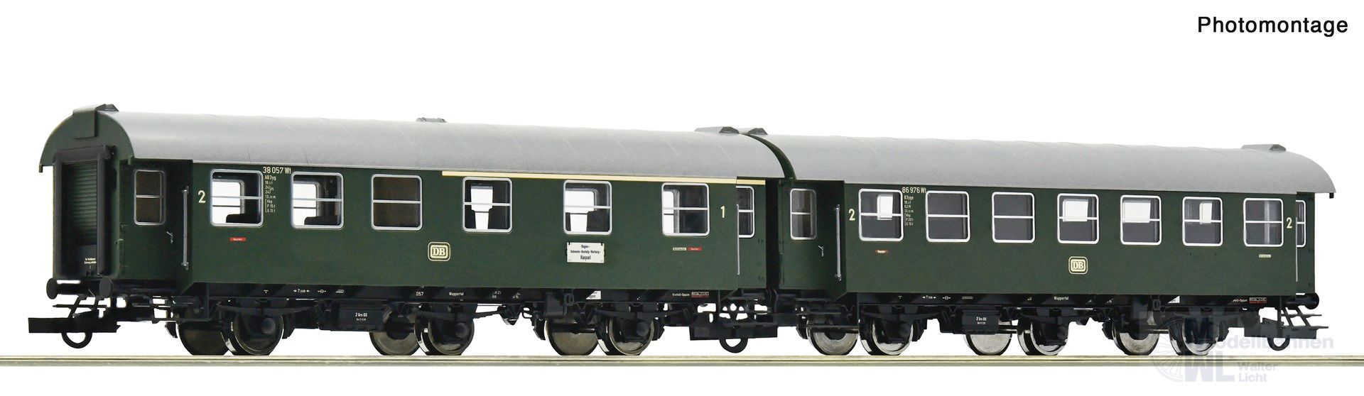 Roco 6200123 - Umbauwagen-Paar DB Ep.III 2.Kl. + 1./2.Kl. H0/GL