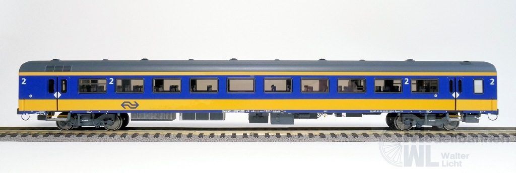 Exact Train 11014 - Personenwagen ICRm Bpmz10 gelb/blau H0/GL