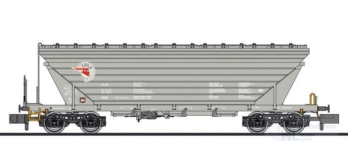 Liliput 265903 - Getreidetransportwagen LTB CZ Ep.VI Uagpps grau N 1:160