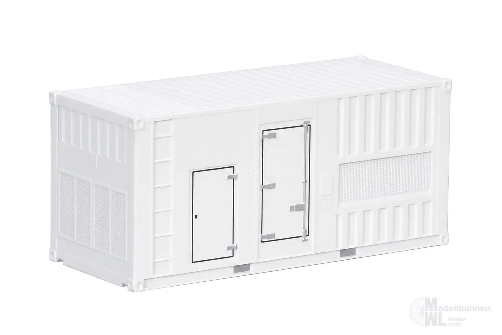 Herpa 055505 - Set 2x 20 ft. Container Strom weiß H0 1:87