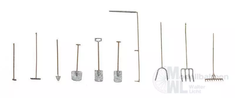 ARTITEC b.v. 10335 - Garten- u. Bauerhofwerkzeuge BAUSATZ H0 1:87