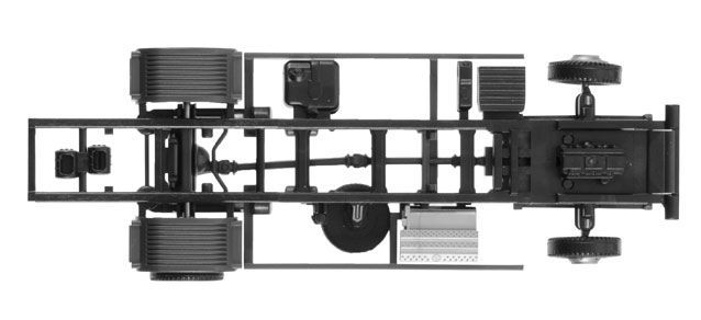 Herpa 84499 - Fahrgestell Mercedes-Benz Atego LKW 75 t für Ladebordwand Inhalt: 2 Stück 1:87