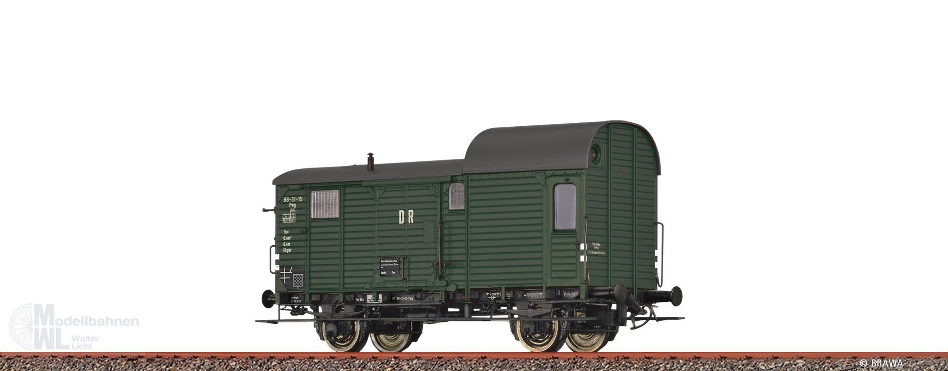Brawa 49432 - Güterzuggepäckwagen Dr Ep.III Pwg 88-31-15 H0/GL