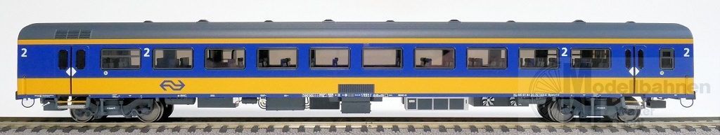 Exact Train 11016 - Personenwagen ICRm Bpmz10 gelb/blau H0/GL