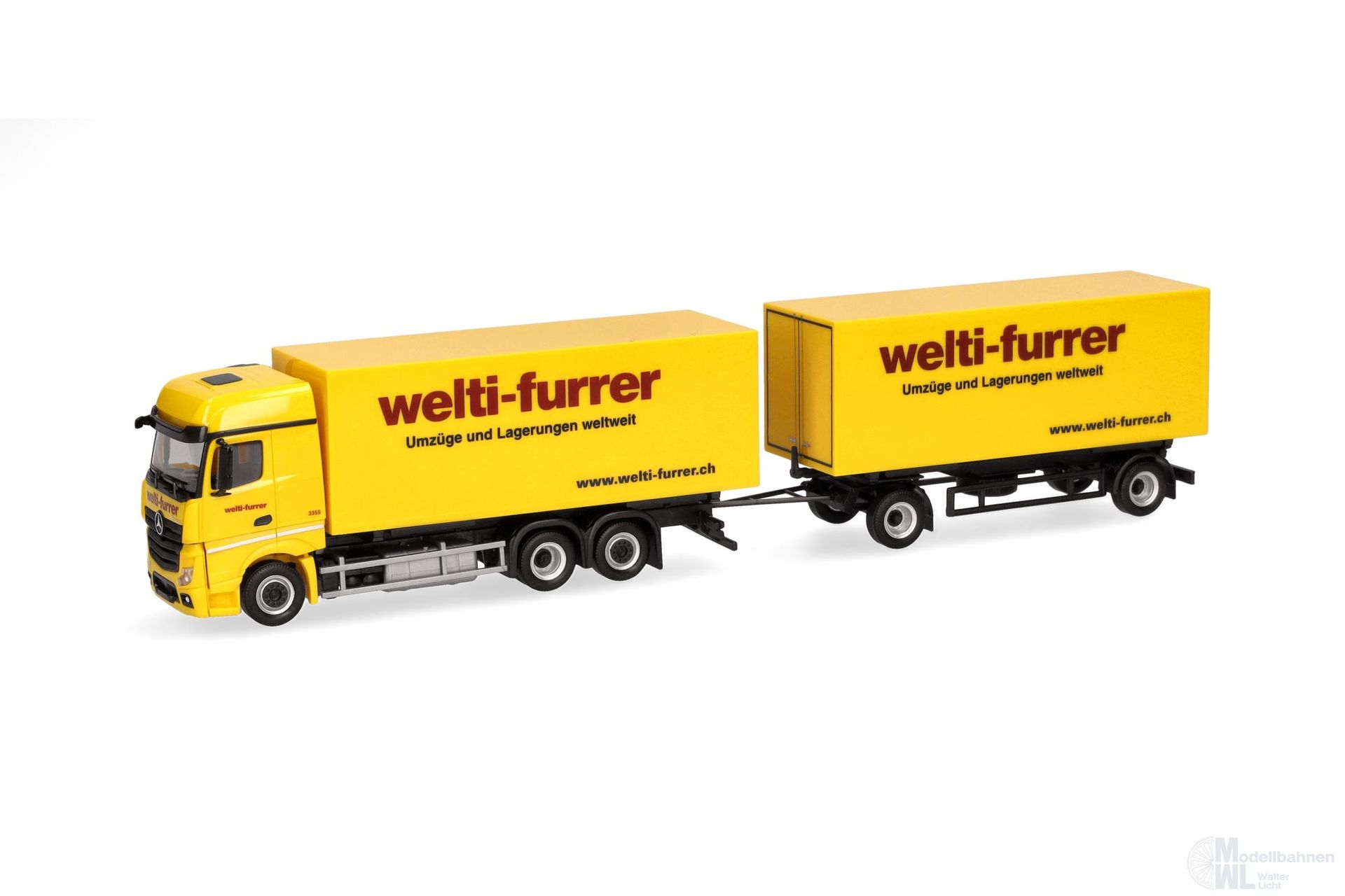 Herpa 319355 - Mercedes-Benz Actros Big WeKo-Hgz Welti H0 1:87 Herpa 319355 - Mercedes-Benz Actros Big WeKo-Hgz Welti H0 1:87