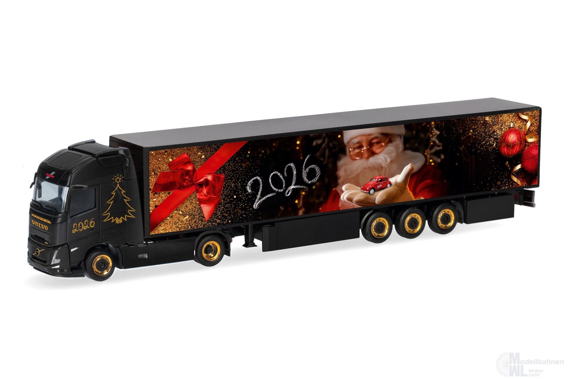 Herpa 321891 - Volvo FH Gl XL Aero Koffer Sattelzug Weihnachtsmodell 2026 H0 1:87