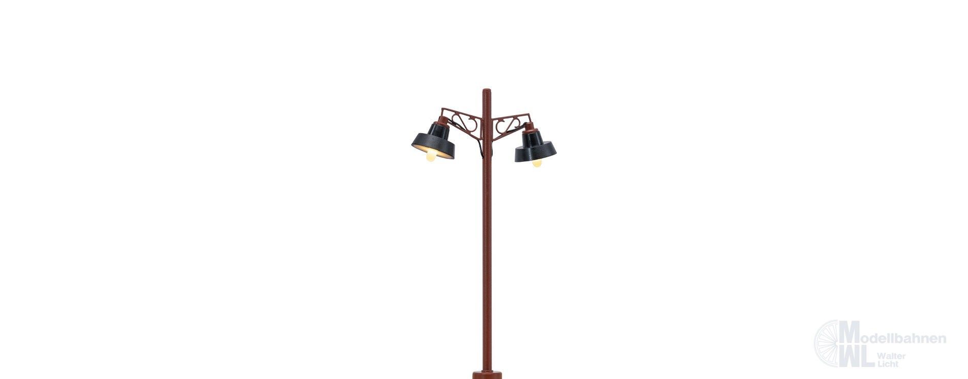 csm_84047_Holzmastleuchte_2-fach_02_5aa7 Brawa 84147 - Holzmastleuchte doppelt mit Stecksockel und LED H0 1:87