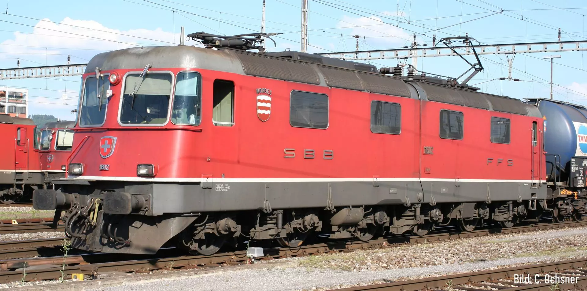 Piko 97494 - E-Lok Re 6/6 1160 SBB Ep.V Prototyp rot Wappen Morges H0/GL