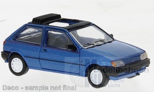 PCX-Models 870460 - Ford Fiesta MK III Calypso metallic-blau 1989 H0 1:87