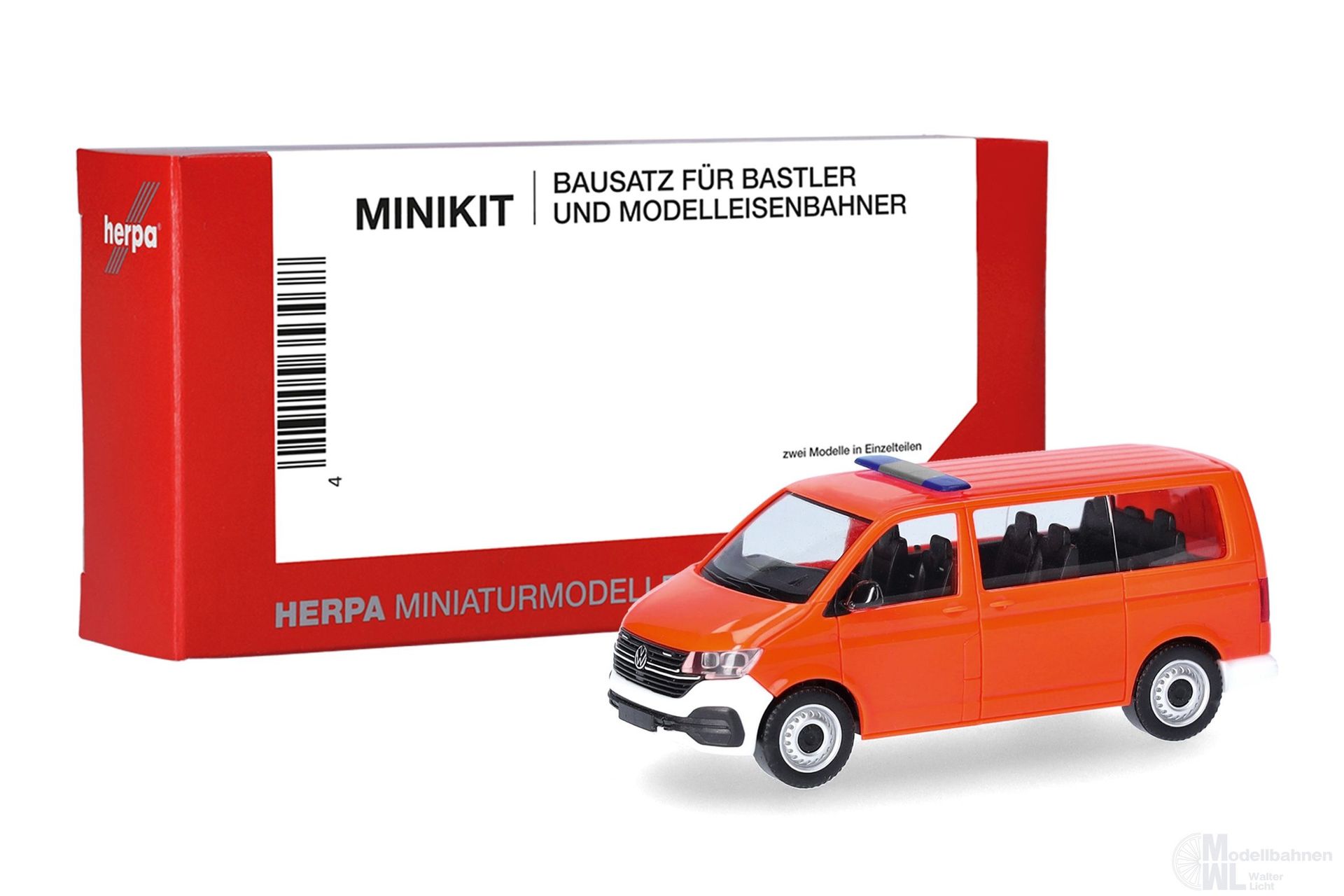 Herpa 014403 - MiKi VW T6.1 tagesleuchtrot H0 1:87