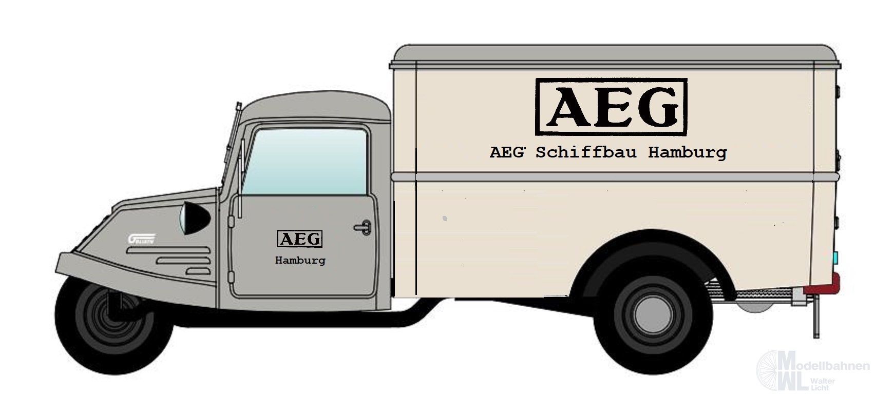 NPE NA88176 - Goliath GD 750 Kombi AEG Hamburg H0 1:87
