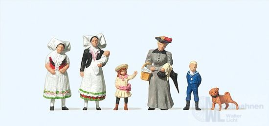 Preiser 24608 - Spreewälder Gruppe Um 1900 H0 1:87