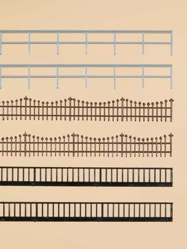 Auhagen 42558 - Eisenzaun und -geländer 2240 mm H0 1:87 / TT 1:120