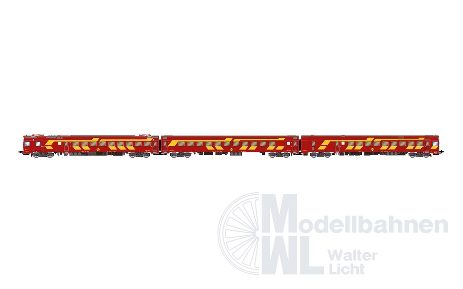 Electrotren 2020D - Triebzug Reihe 444-004 RENFE Ep.IV rot/gelb H0/GL Digital