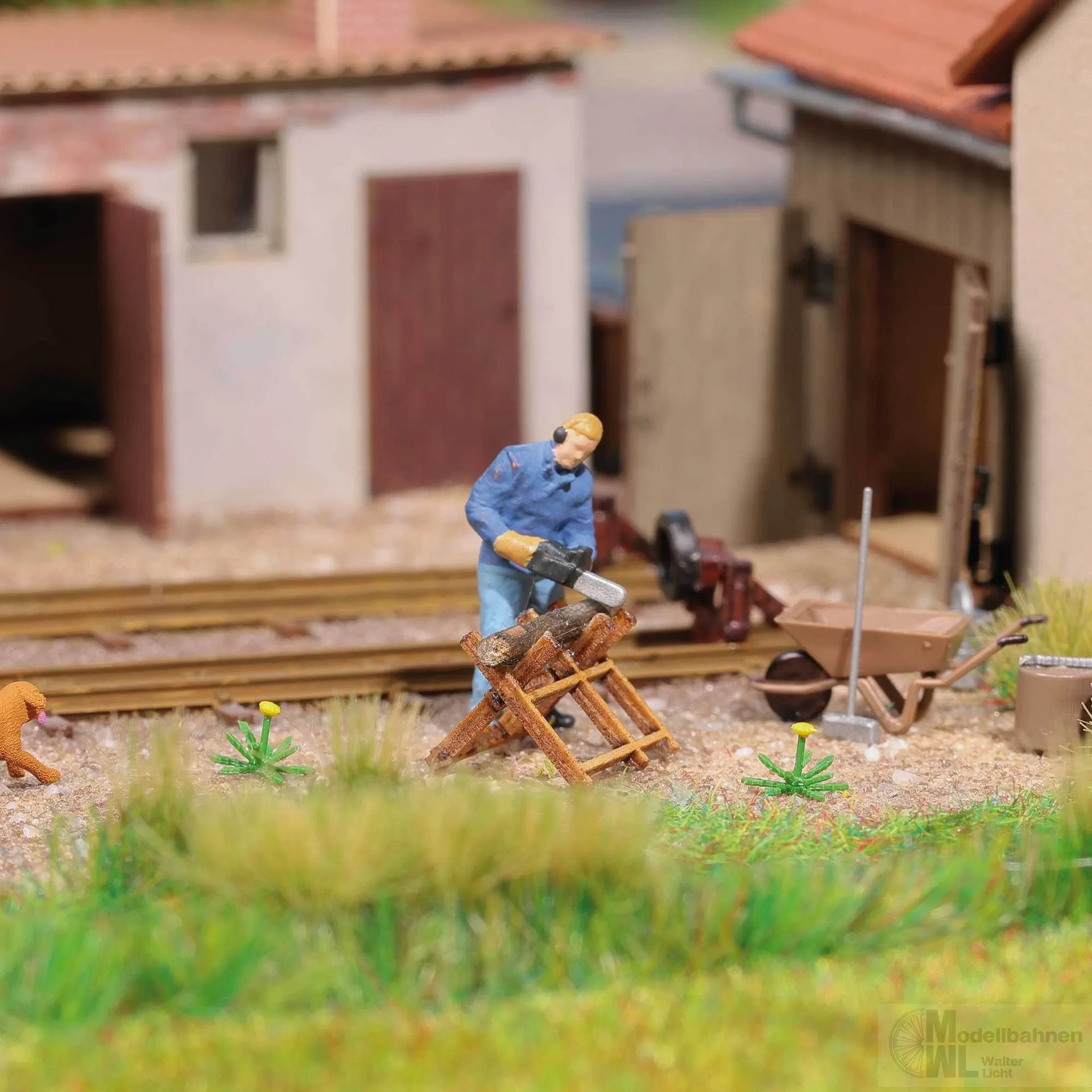 Busch 79887 - A-Set: Stammholz sägen H0 1:87