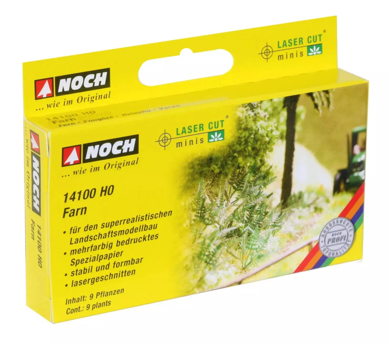 Noch 14100 - Farn 9 Pflanzen H0 1:87