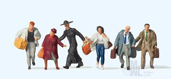 Preiser 10327 - Laufende Reisende H0 1:87