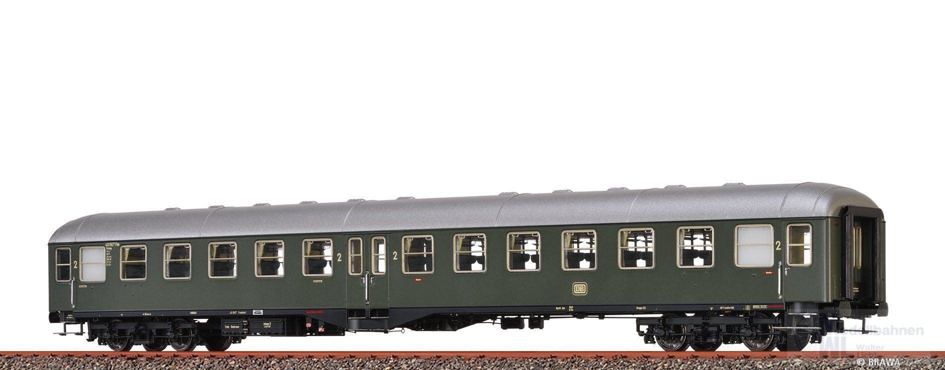 Brawa 58100 - Personenwagen DB Ep.III B4ymg H0/GL Basic+ LED
