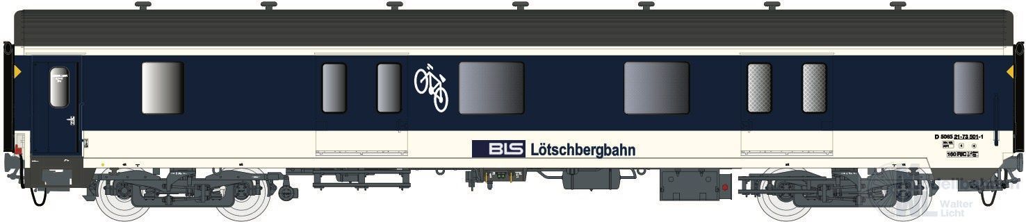 LS Models 37004 - Gepäckwagen BLS Ep.V MC76 H0/GL