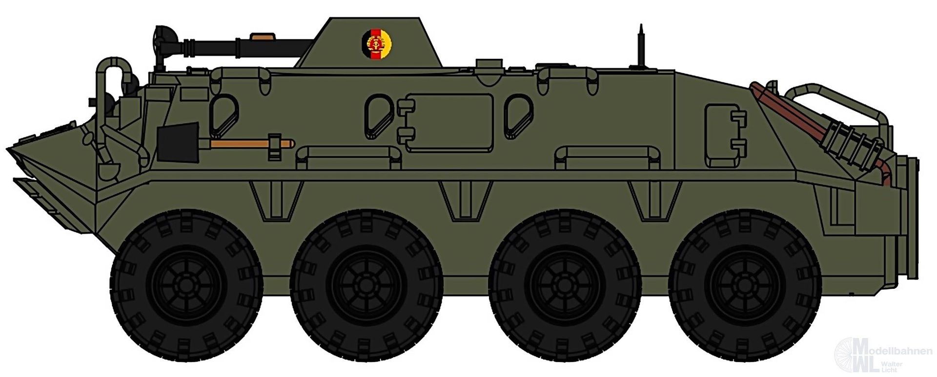 NPE NA88272 - Schützenpanzer SPW 60 PB NVA 1:87