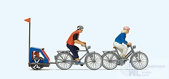Preiser 10638 - Familie auf Radtour H0 1:87 Preiser 10638 - Familie auf Radtour H0 1:87