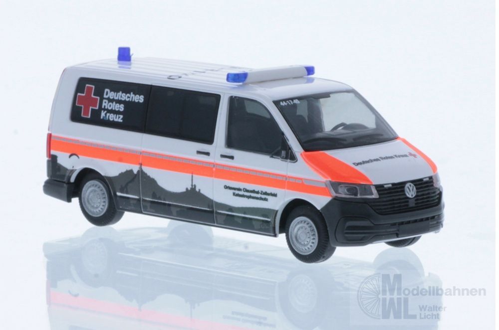 Rietze 53897 - Volkswagen T6.1 DRK Clausthal-Zellerfeld - Katastrophenschutz H0 1:87 Rietze 53897 - Volkswagen T6.1 DRK Clausthal-Zellerfeld - Katastrophenschutz H0 1:87