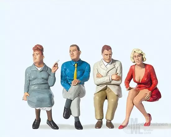 Preiser 45123 - Sitzende Reisende Spur G