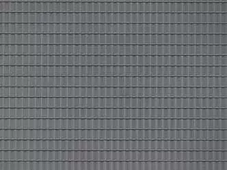 Auhagen 52426 - 1 Dachpfannenplatte dunkelgrau lose H0 1:87 / TT 1:120