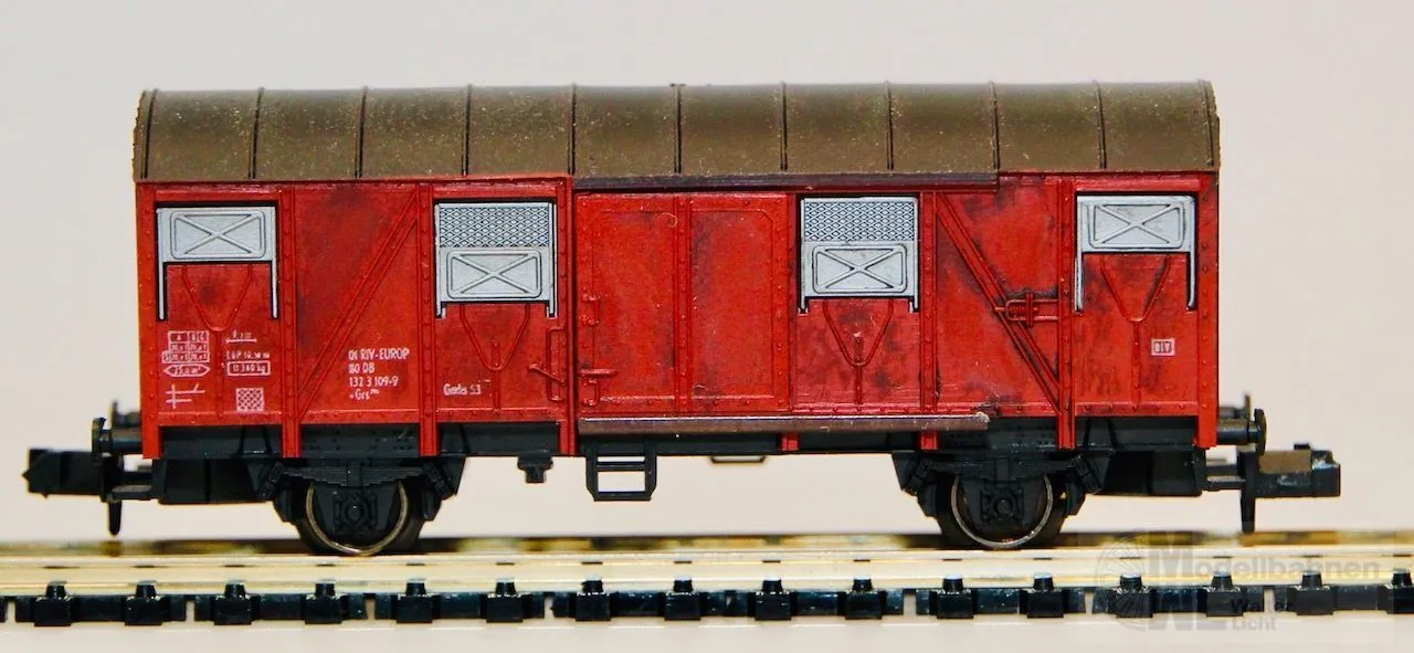 Fleischmann 8330 - FLEISCHMANN - Güterwagen ged. DB Ep.IV Grs 204 N 1:160