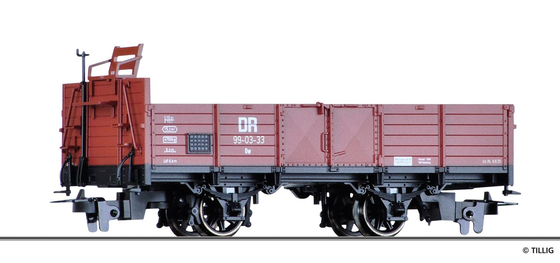 Tillig 15937 - Güterwagen offen DR Ep.III Owv beladen mit Aluminium-Masseln H0m