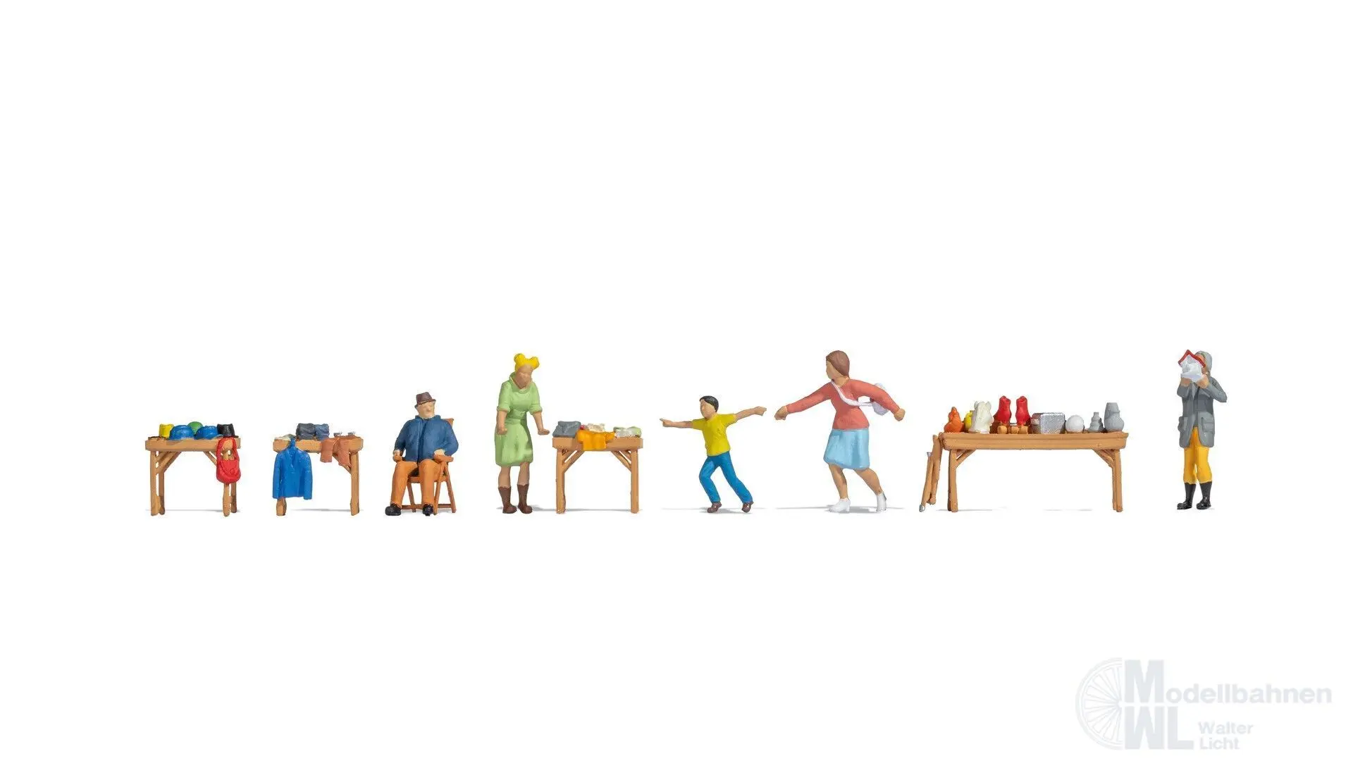 Noch 16281 - Figuren-Themenwelt Flohmarkt H0 1:87