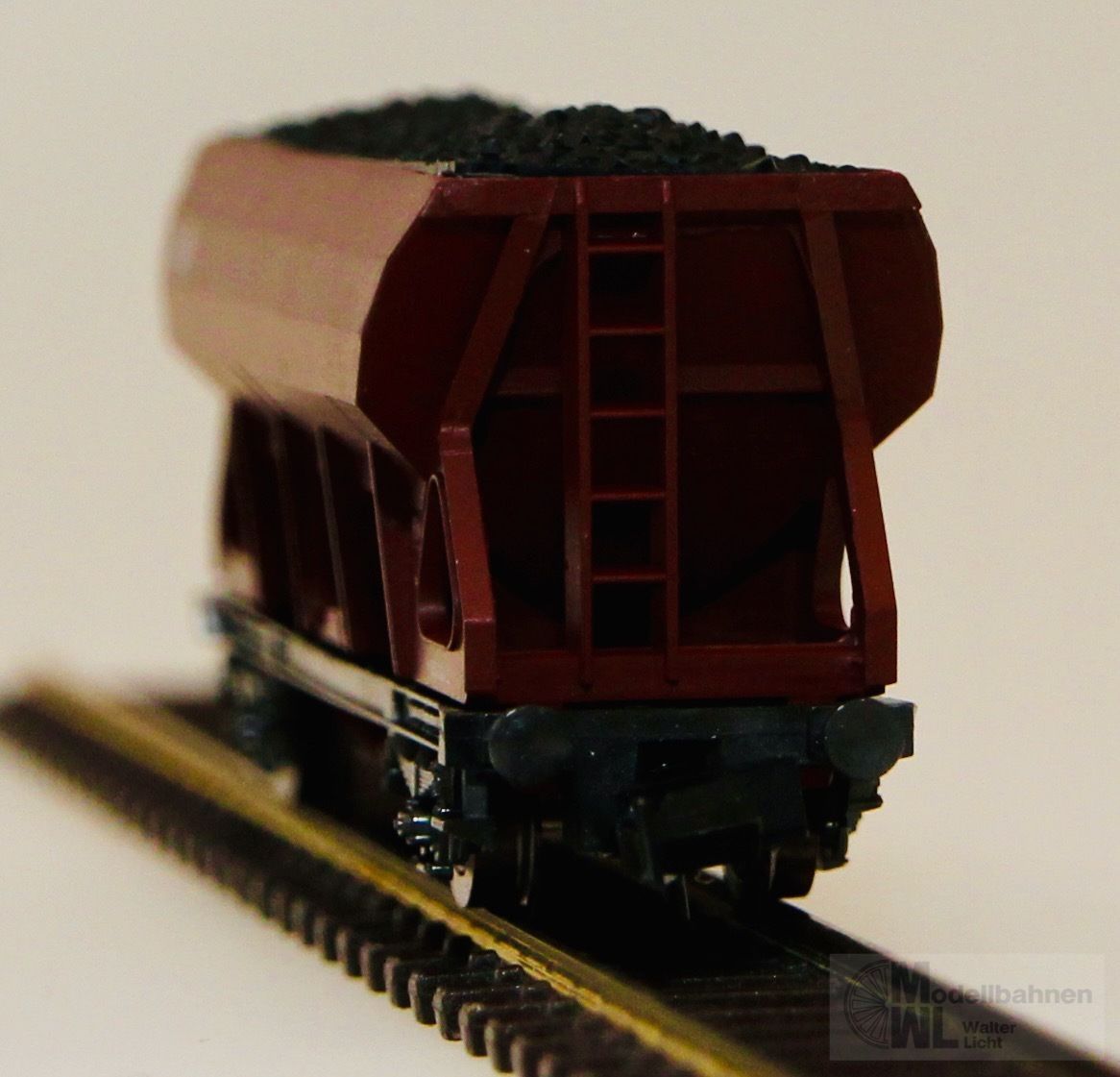 Roco 02318A - ROCO - Selbstentladewagen DB mit Kohleladung N 1:160