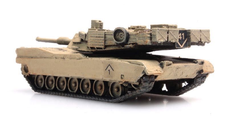 ARTITEC b.v. 6160078 - M1A1 Abrams Desert N train load N 1:160