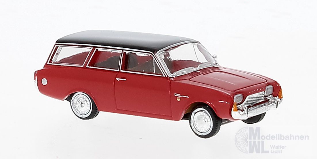 Brekina 19478 - Ford Taunus P3 Turnier rot/schwarz H0 1:87 Brekina 19478 - Ford Taunus P3 Turnier rot/schwarz H0 1:87