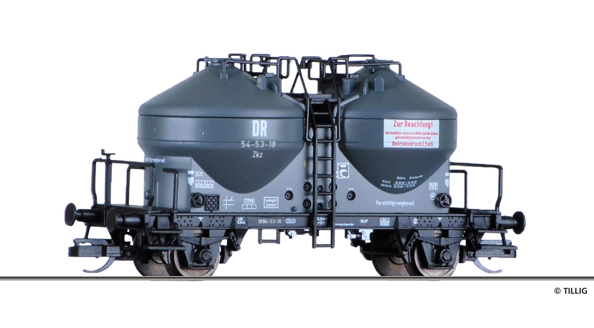 Tillig 17707 - Staubsilowagen DR Ep.III Zkz TT 1:120