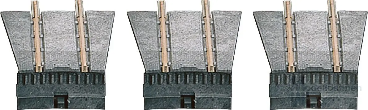 Roco 35901 - Ergänzungset zur Drehscheibe 35900 3 Stück TT 1:120