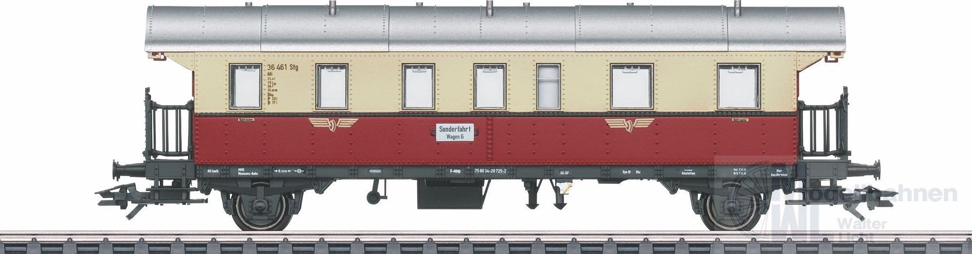 Märklin 43157 - Personenwagen Donnerbüchse 1./2.KL. Museumsbahn H0/WS