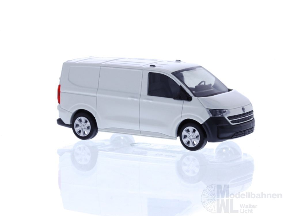 Rietze 11710 - Volkswagen Transporter T7 Kasten KR FD clear white H0 1:87