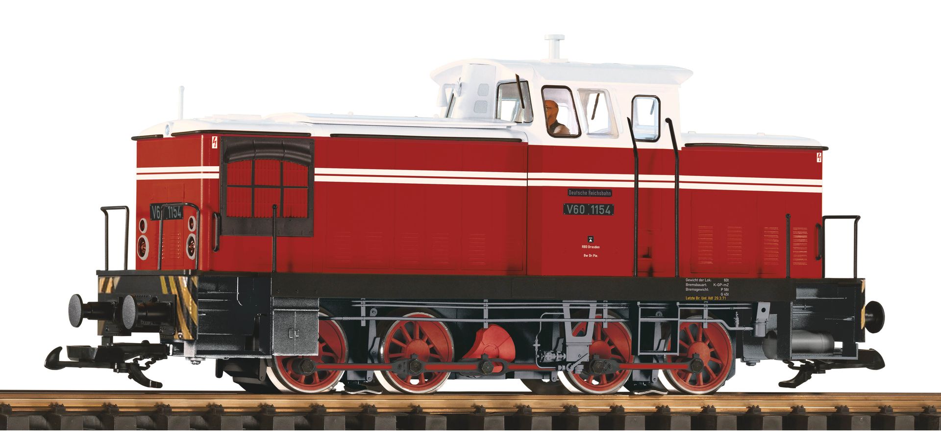 Piko 37592 - Diesellok V 60 DR Ep.III Spur G 1:22,5 Sound Piko 37592 - Diesellok V 60 DR Ep.III Spur G 1:22,5 Sound