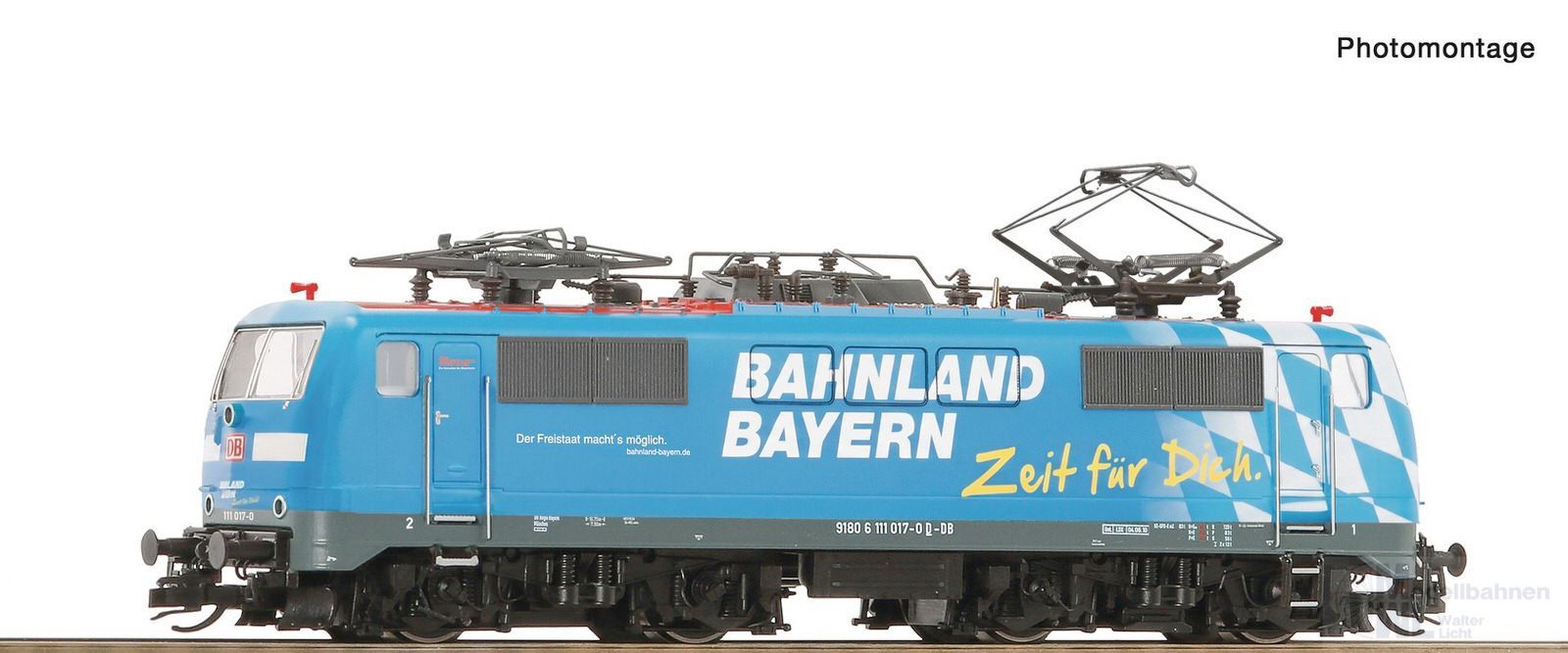 Roco 7580045 - E-Lok 111 017-0 DB Ep.VI Bayernland TT 1:120
