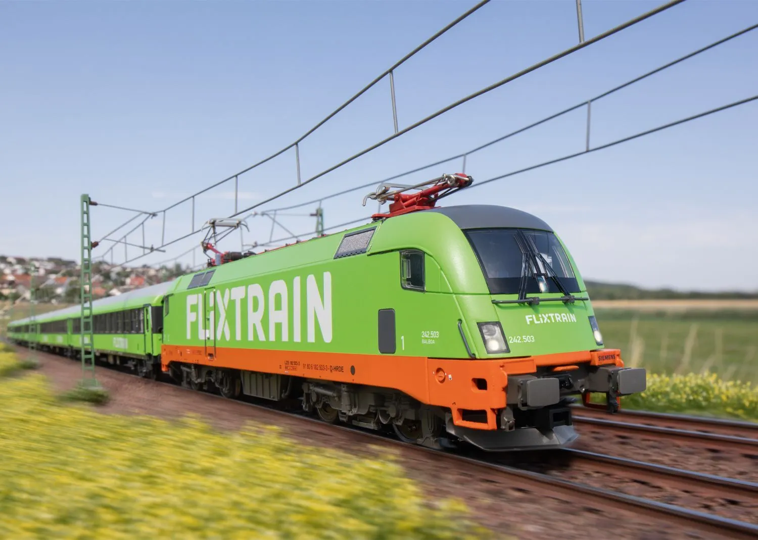 Märklin 39872 - MHI E-Lok BR 242.503 Flixtrain Ep.VI H0/WS Sound mfx