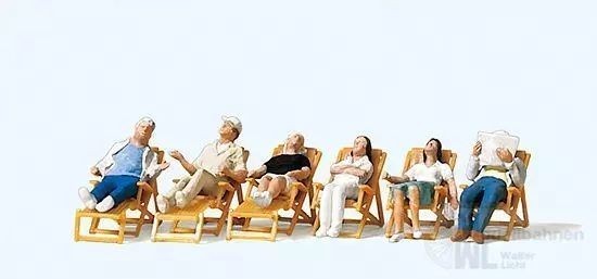 Preiser 10430 - Ruhende auf Terrasse oder Bal H0 1:87