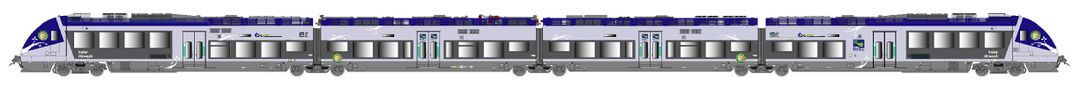 LS Models 10397 - Triebzug AGC 4 SNCF Ep.VI Bretagne 4.tlg. H0/GL LS Models 10397 - Triebzug AGC 4 SNCF Ep.VI Bretagne 4.tlg. H0/GL