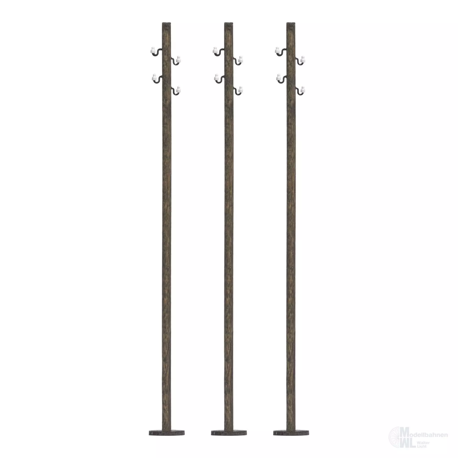 Busch 8954 - Freileitung 3 Holzmasten 78mm TT 1:120