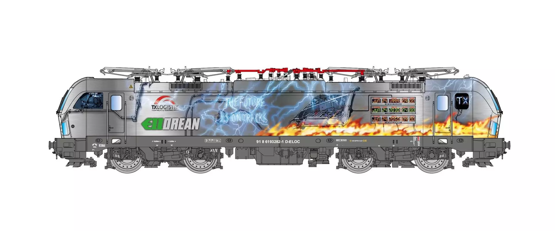 Jägerndorfer Modellbahn 17030 - E-Lok BR 193 Vectron TXL/ELL ELLorean Ep.VI H0/WS