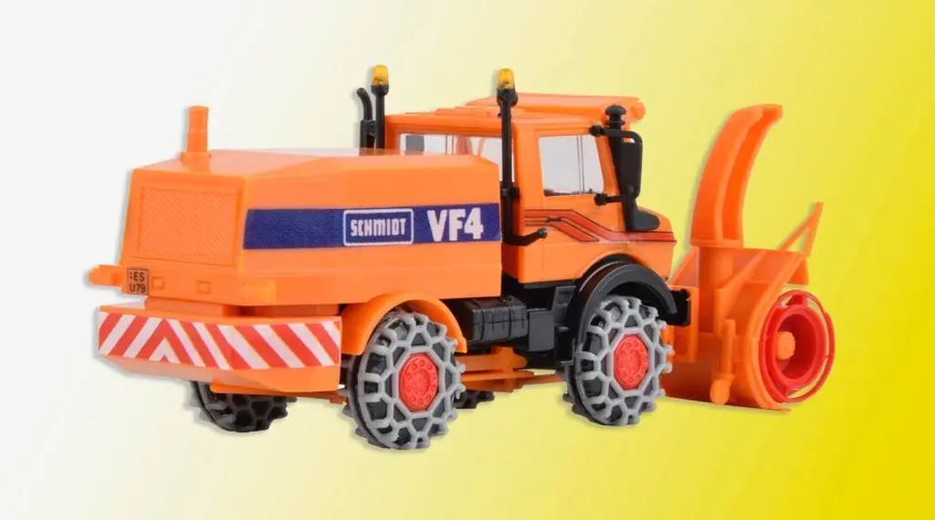 Kibri 15011 - UNIMOG Schneefräse mit Winterdienstausrüstung H0 1:87
