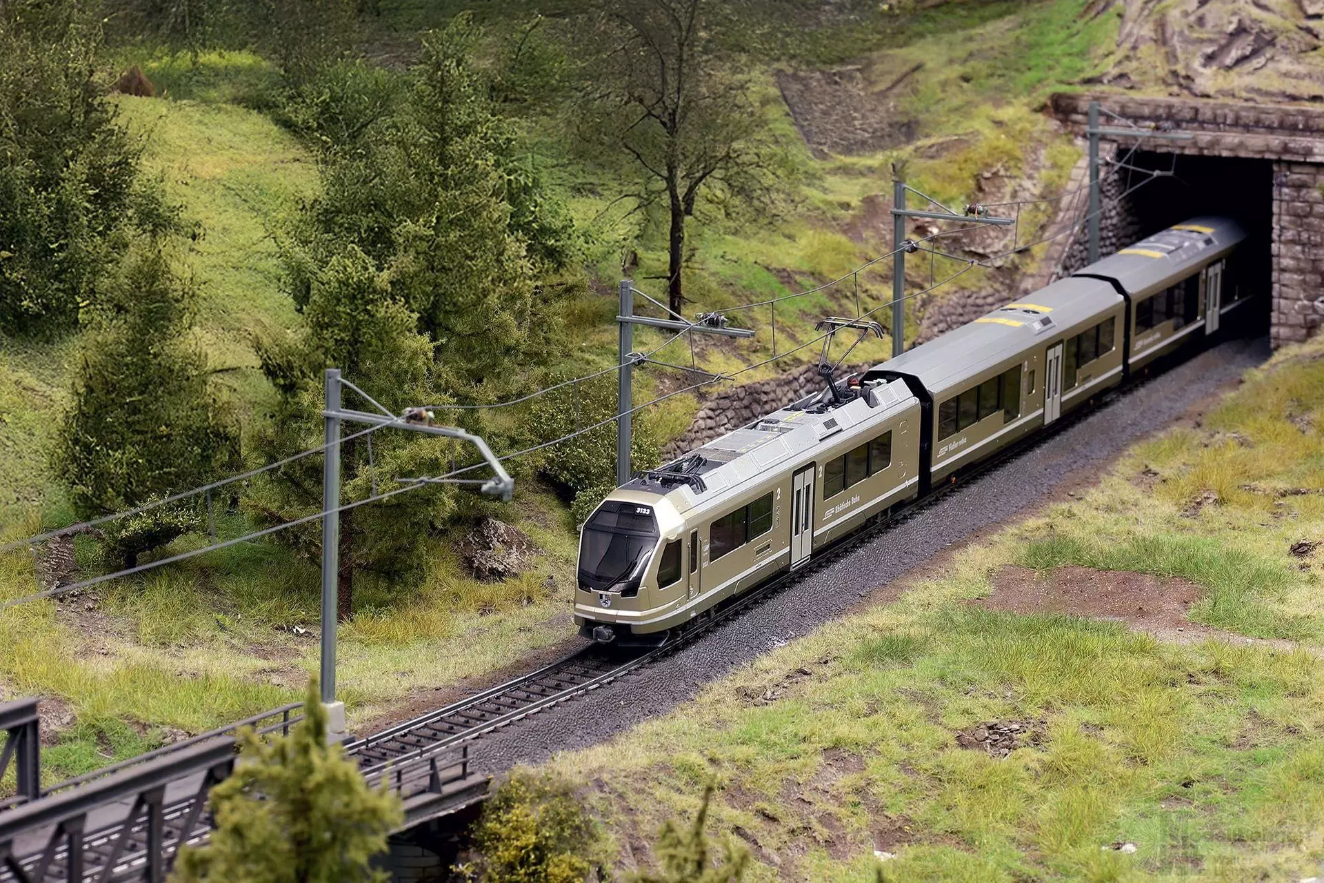 Bemo 7745113 - Triebzug ABe 4/16 RhB Ep.VI 3133 Piz Palü H0/GL Sound