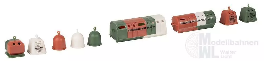 Faller 272567 - Wertstoffcontainer-Set N 1:160